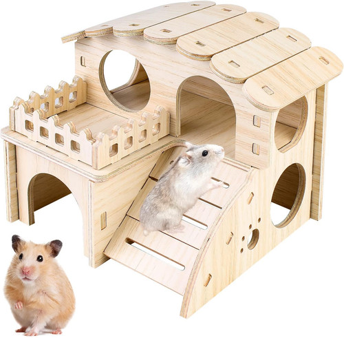 Hamster eckhaus holz - hamster, eckhaus,